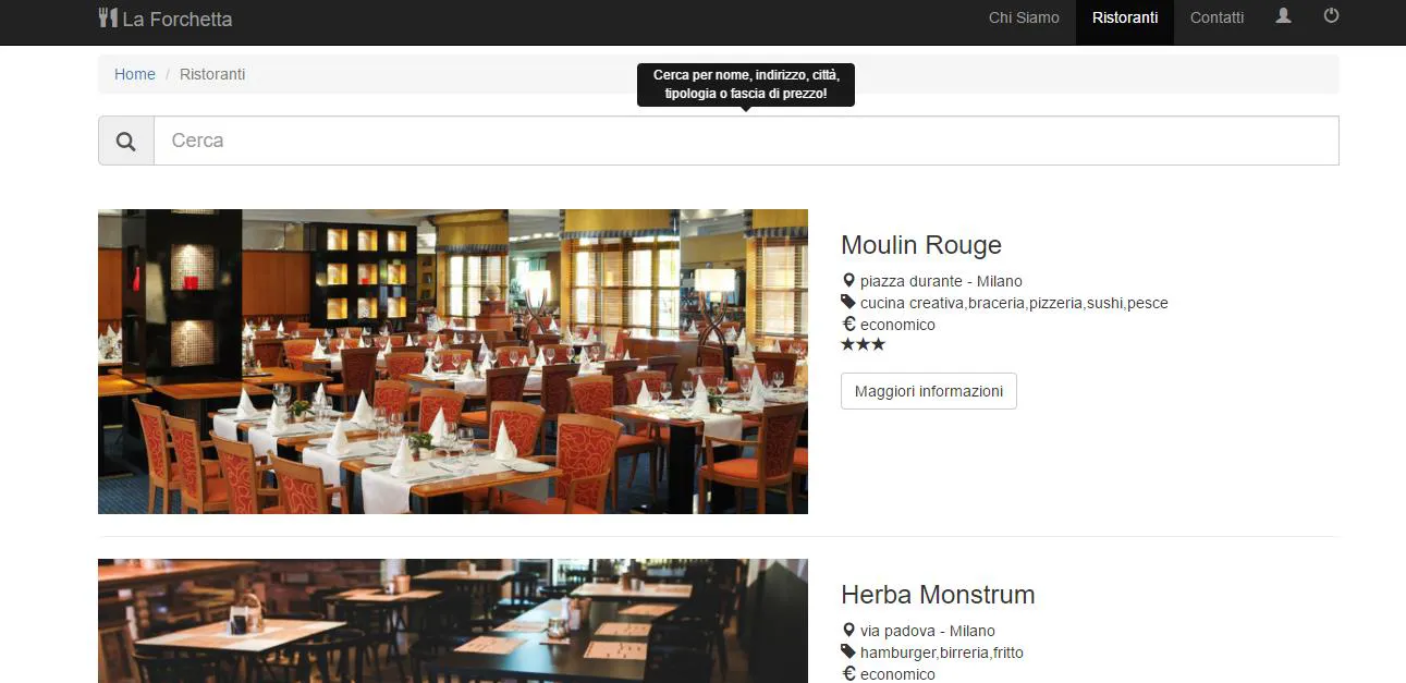 La Forchetta — screenshot 2